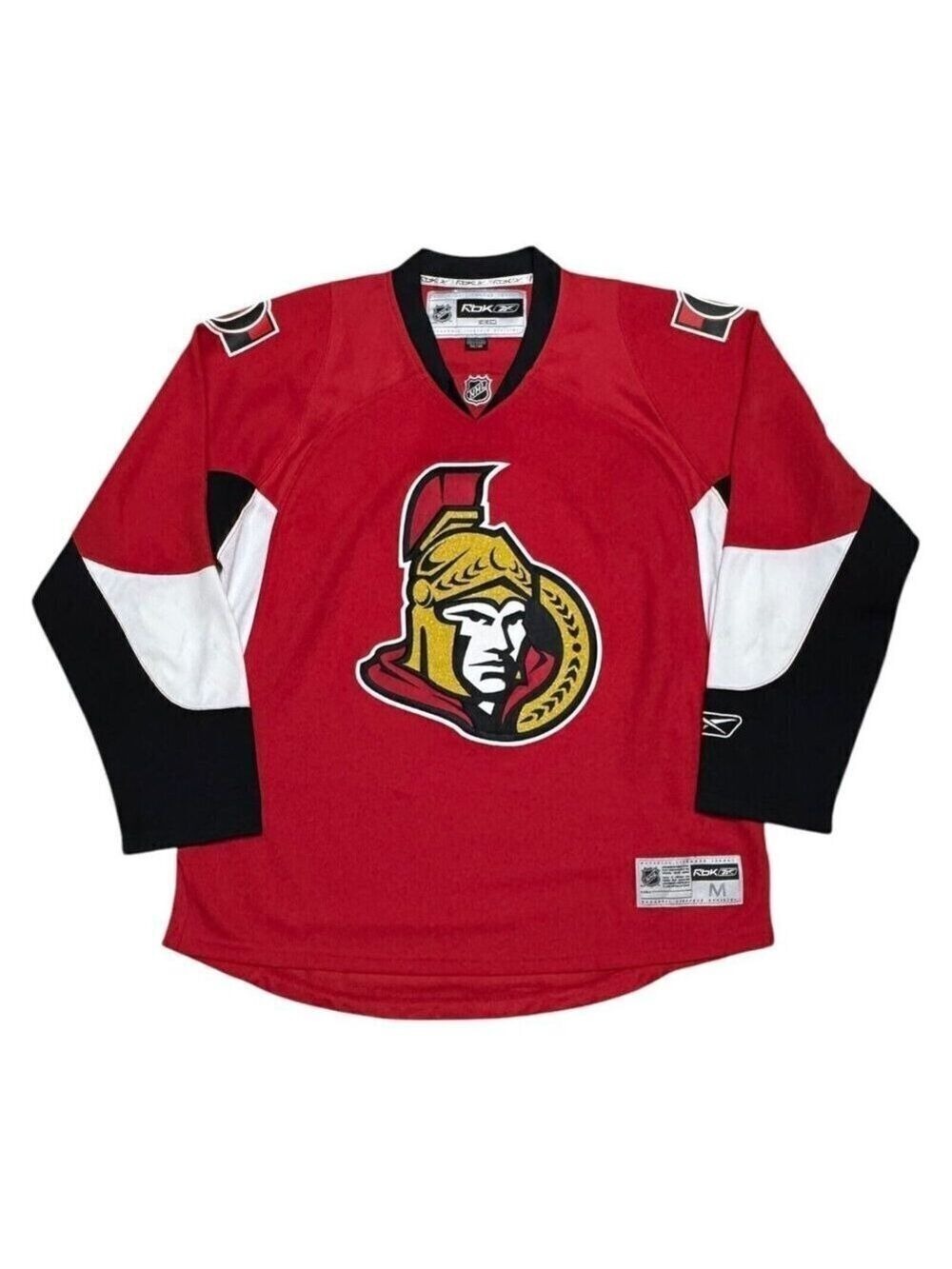 OTTAWA SENATORS Reebok NHL Red Embroidered Hockey Jersey Mens Medium